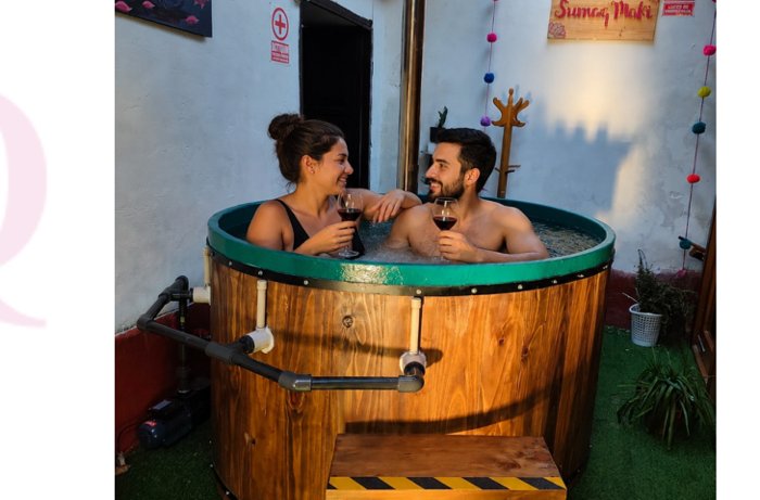 Jacuzzi rústico del valle
